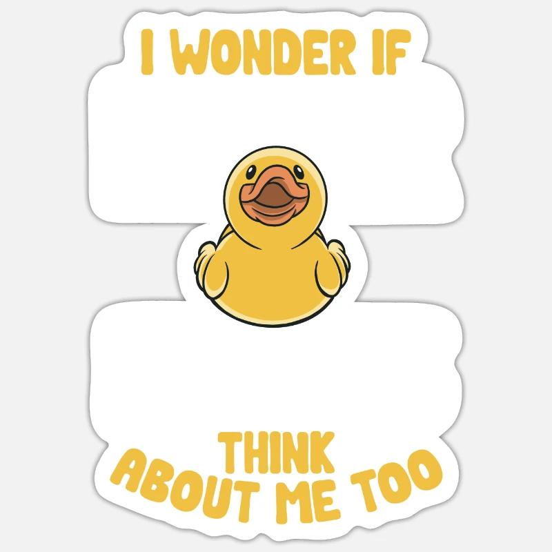 Rubber Duck Rubber Duck - Sticker size S (10 x 10 cm) - white matte