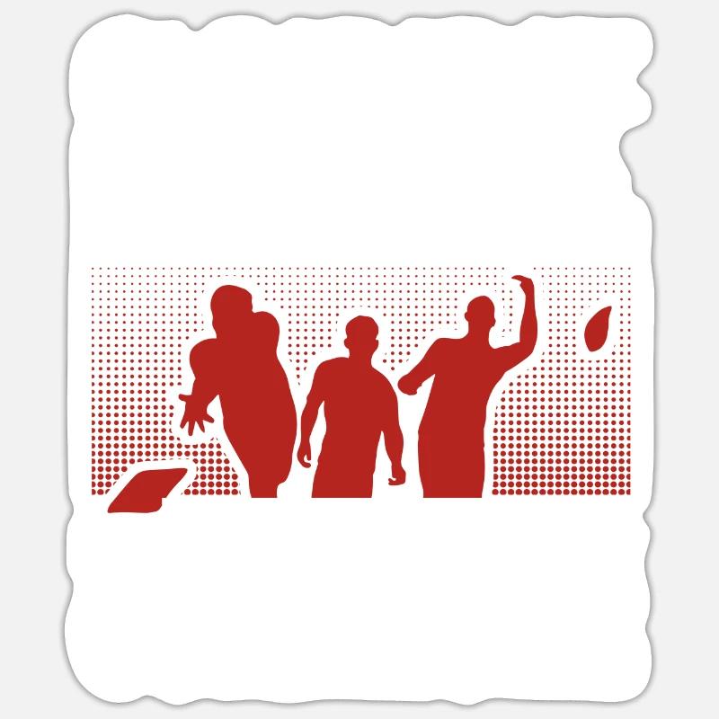Cornhole Team Bean Bag Player - Sticker Größe S (10 x 10 cm) - Mattweiß