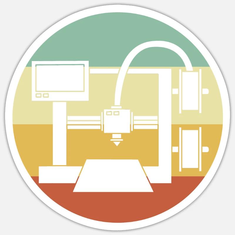 3D Printing Sticker size S (10 x 10 cm)