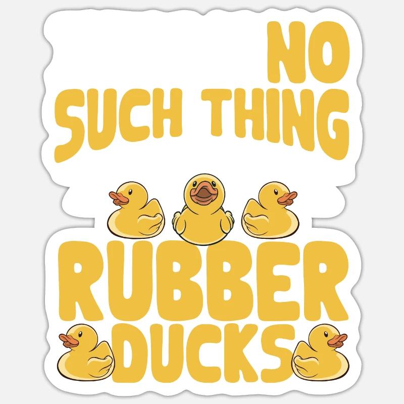 Rubber Duck Rubber Duck - Sticker size S (10 x 10 cm) - white matte