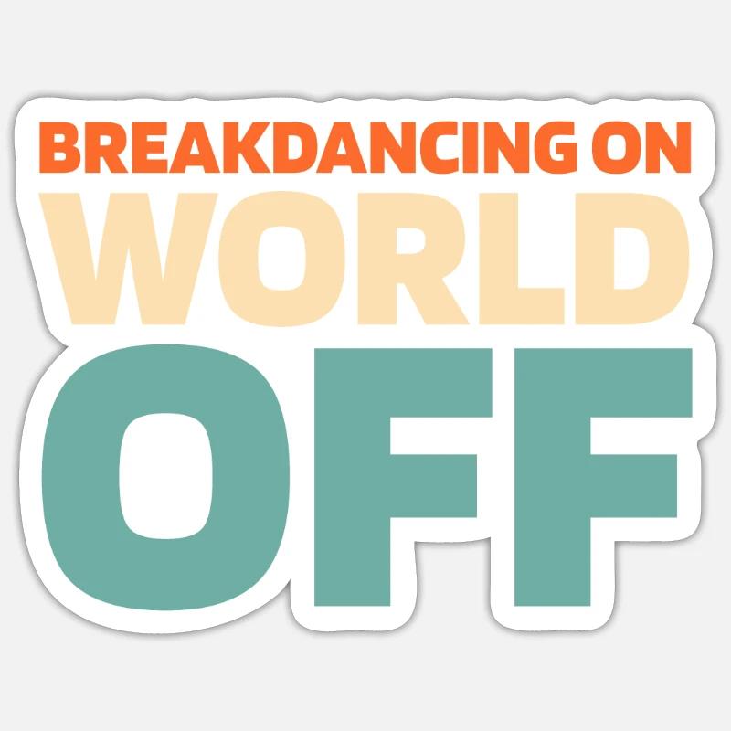 Breakdance Breakdancer Breakdancing Sticker taille S (10 x 10 cm)