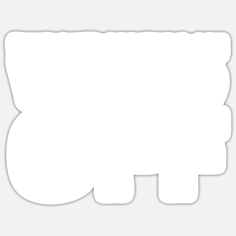Breakdance Breakdancer Breakdancing - Sticker taille S (10 x 10 cm) - blanc mat