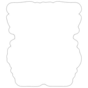 2014 Moto Vintage Biker Anniversaire Né En 2014 - Sticker taille S (10 x 10 cm) - blanc mat - Devant