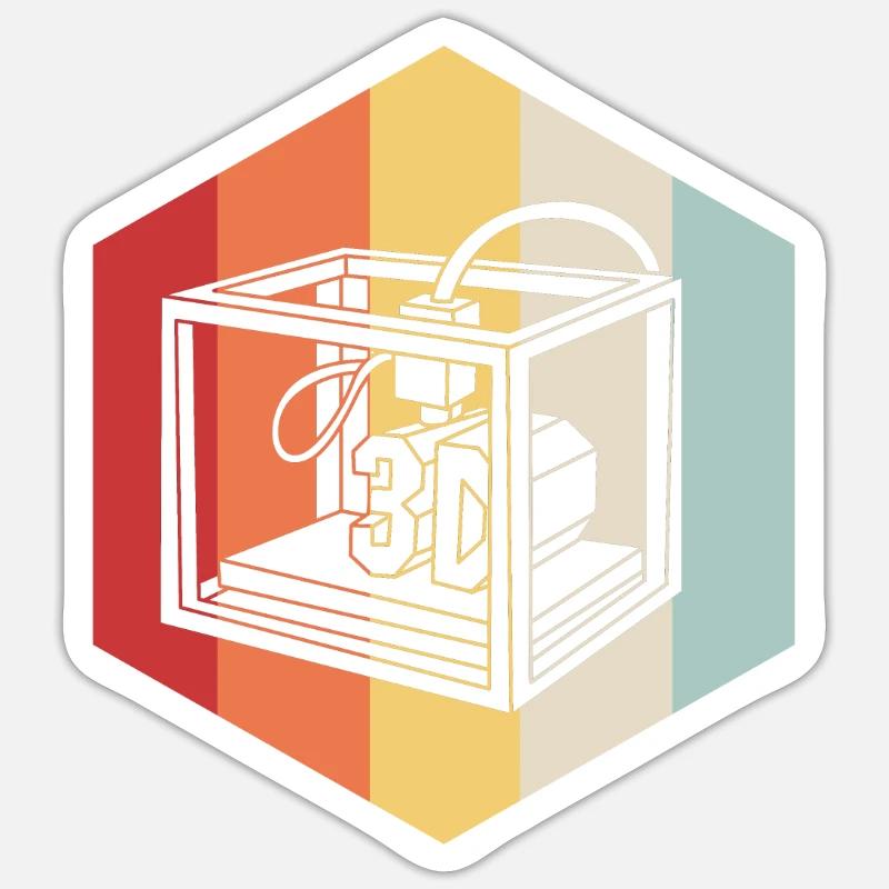 3D Printing Sticker size S (10 x 10 cm)