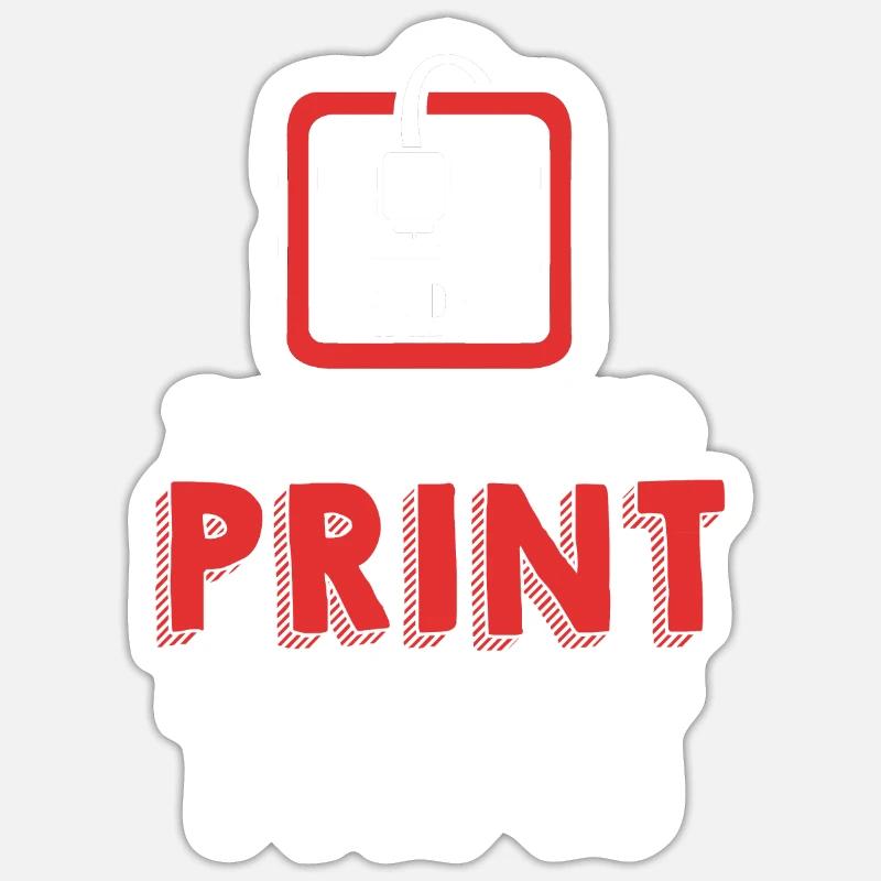 3D Printing Sticker size S (10 x 10 cm)