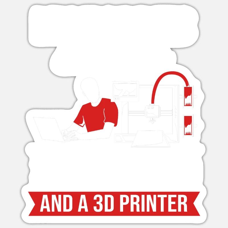 3D Printing Printing Prototype Sticker size S (10 x 10 cm)
