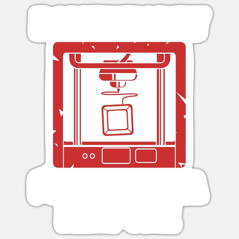 Impression 3D Sticker taille S (10 x 10 cm)