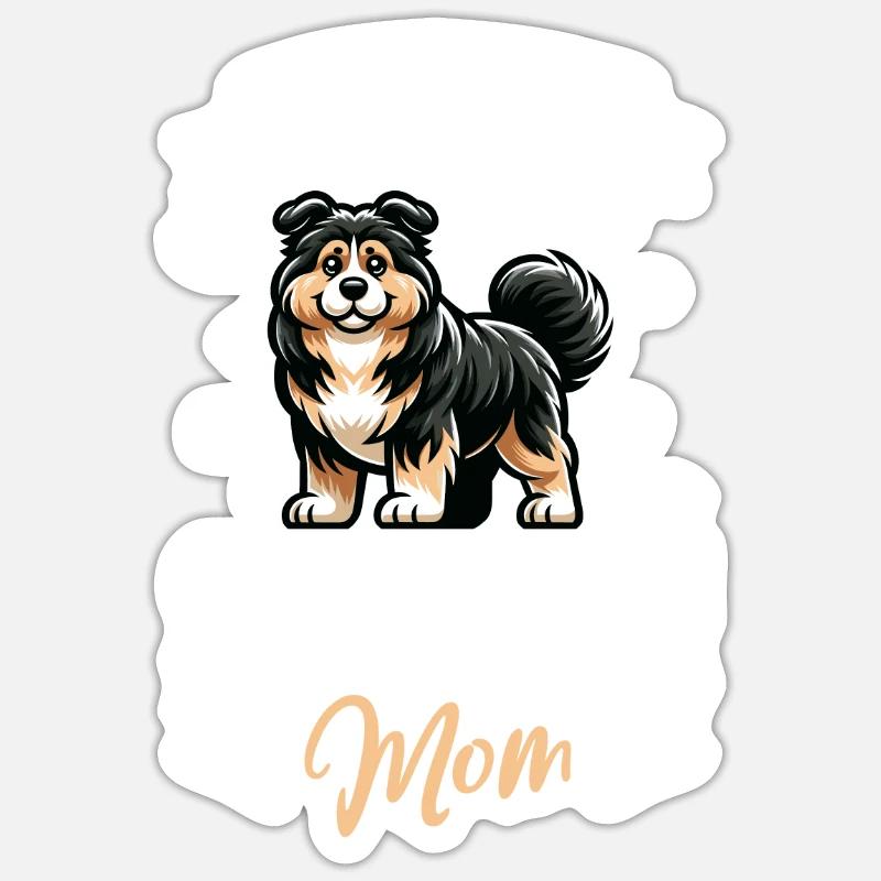 Carpathian Shepherd Dog Mama - Sticker size S (10 x 10 cm) - white matte