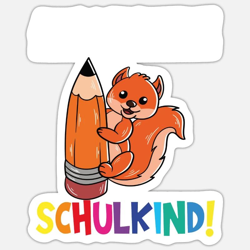 Écolier 2024 entrant à l'école - Sticker taille S (10 x 10 cm) - blanc mat