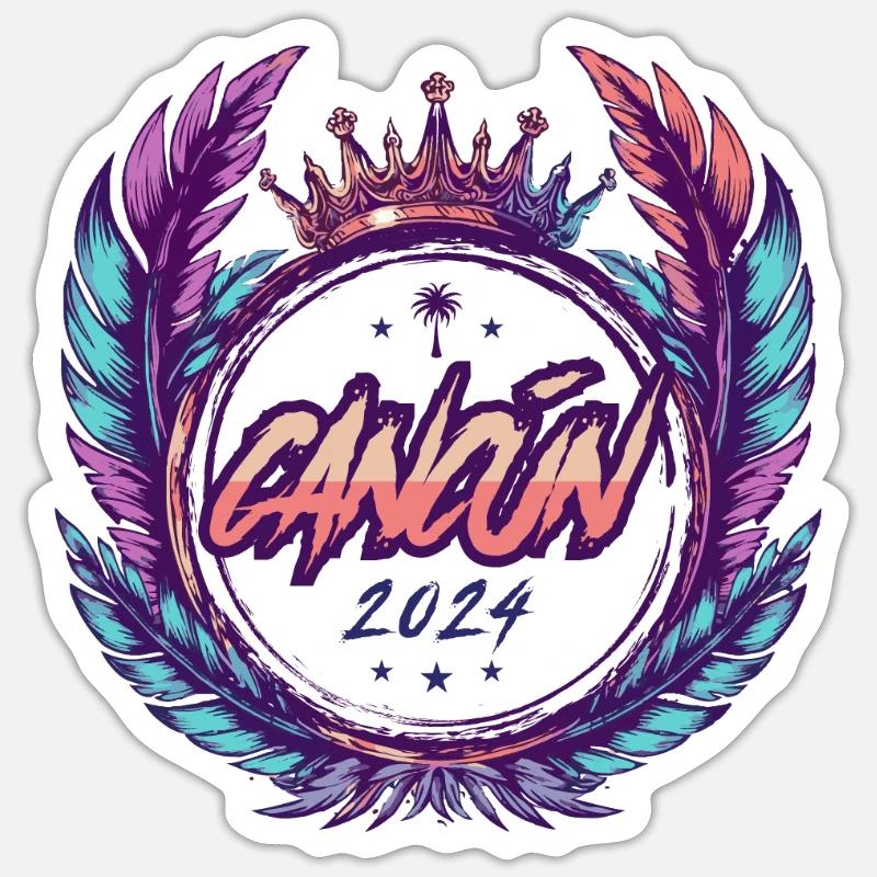 Cancun Mexico 2024 - Sticker size S (10 x 10 cm) - white matte
