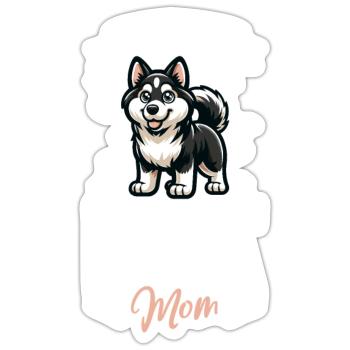 East Siberian Laika Mama - Sticker size S (10 x 10 cm) - white matte - Front