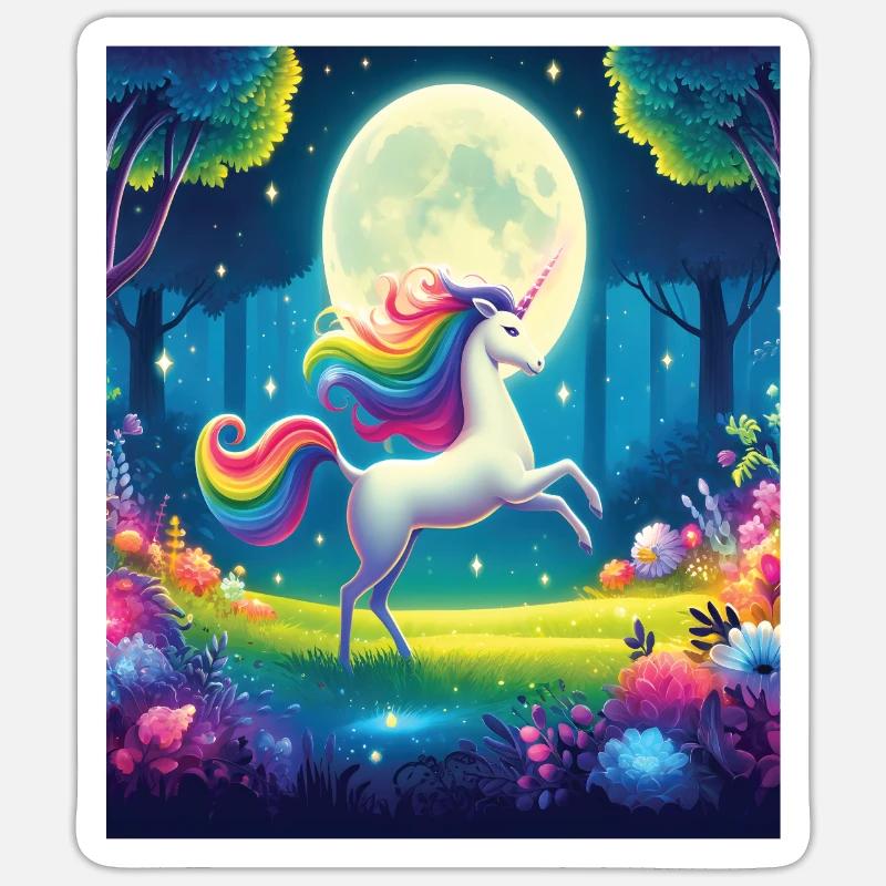 Märchen - Sticker Größe S (10 x 10 cm) - Mattweiß