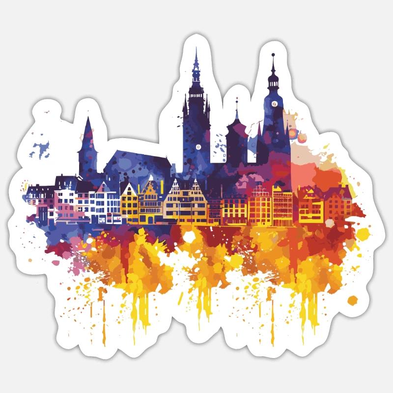 Schwäbisch Gmünd - Sticker taille S (10 x 10 cm) - blanc mat