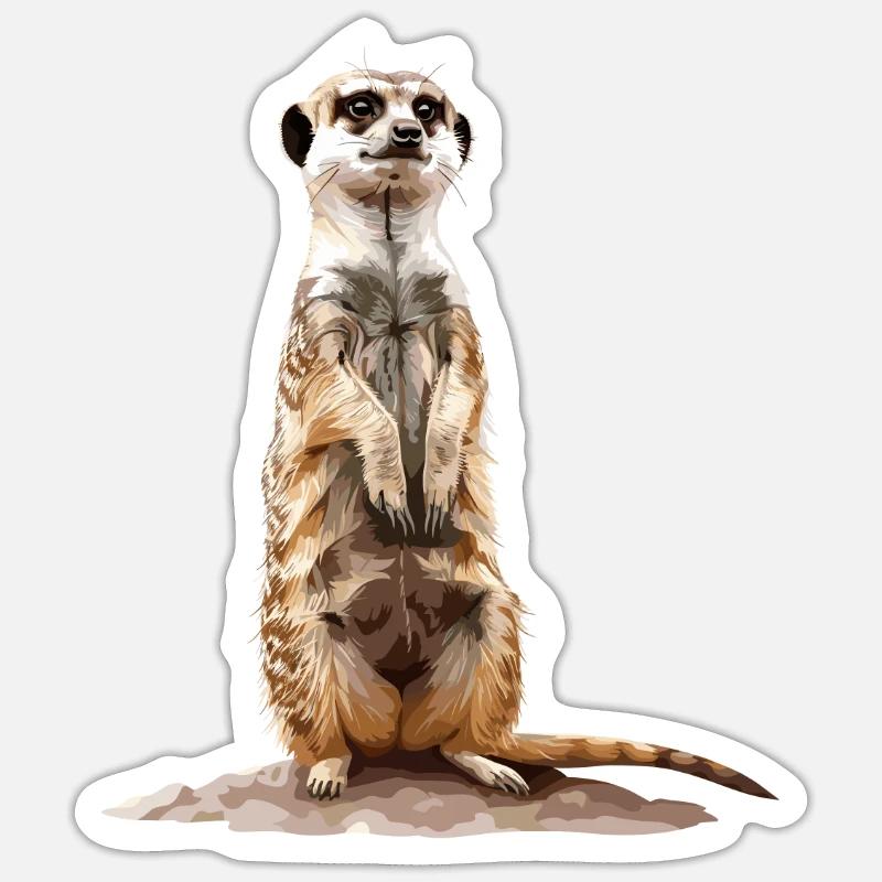 Suricate Sticker taille S (10 x 10 cm)