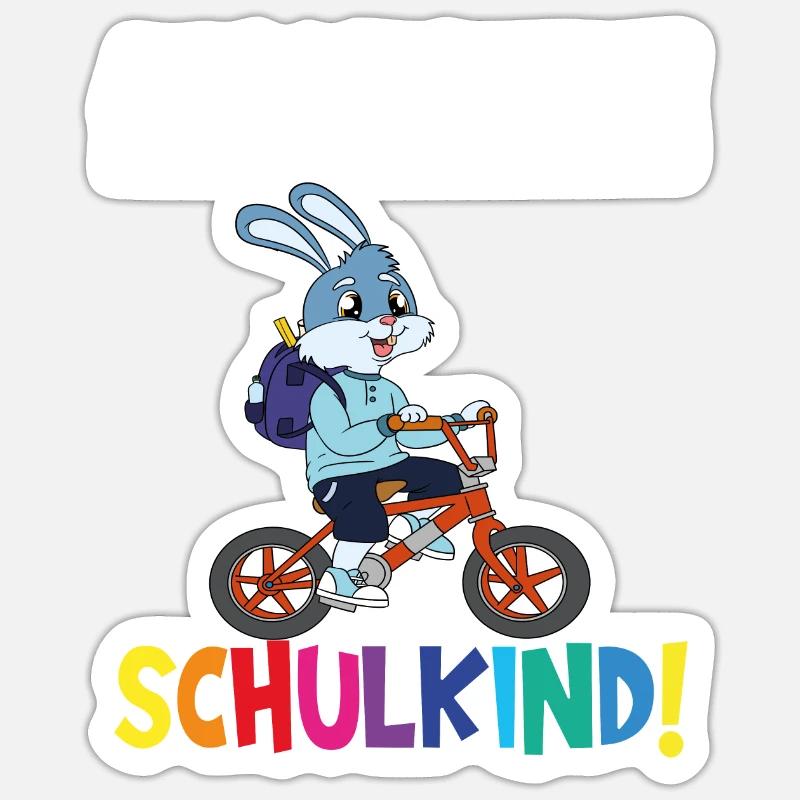 Écolier 2024 entrant à l'école - Sticker taille S (10 x 10 cm) - blanc mat