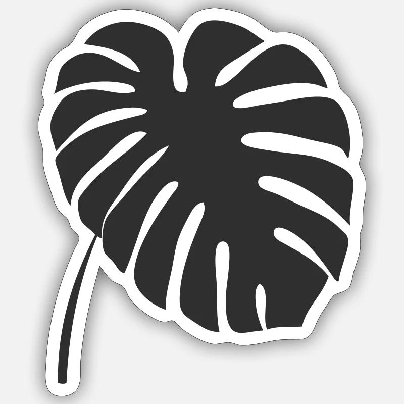 Monstera-Blatt Sticker Größe S (10 x 10 cm)