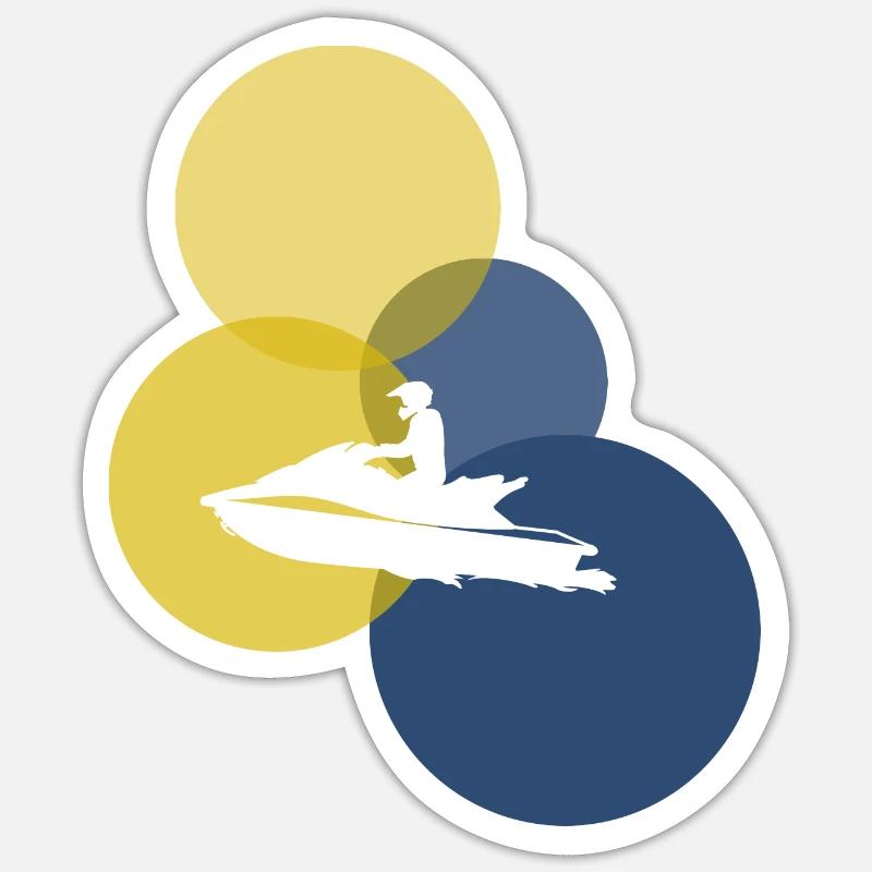 Jetski Boot Sticker Größe S (10 x 10 cm)