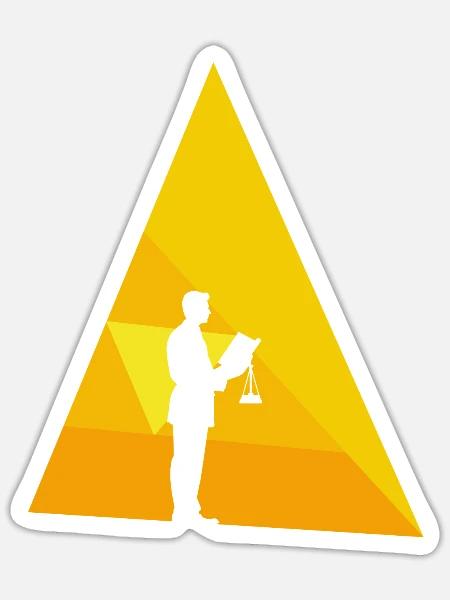 Anwalt Versicherung Behandlung - Sticker Größe S (10 x 10 cm) - Mattweiß