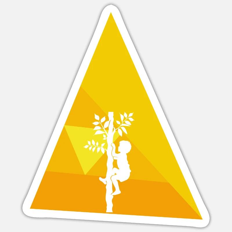 Climbing Monkey Equipment Climbing - Sticker size S (10 x 10 cm) - white matte