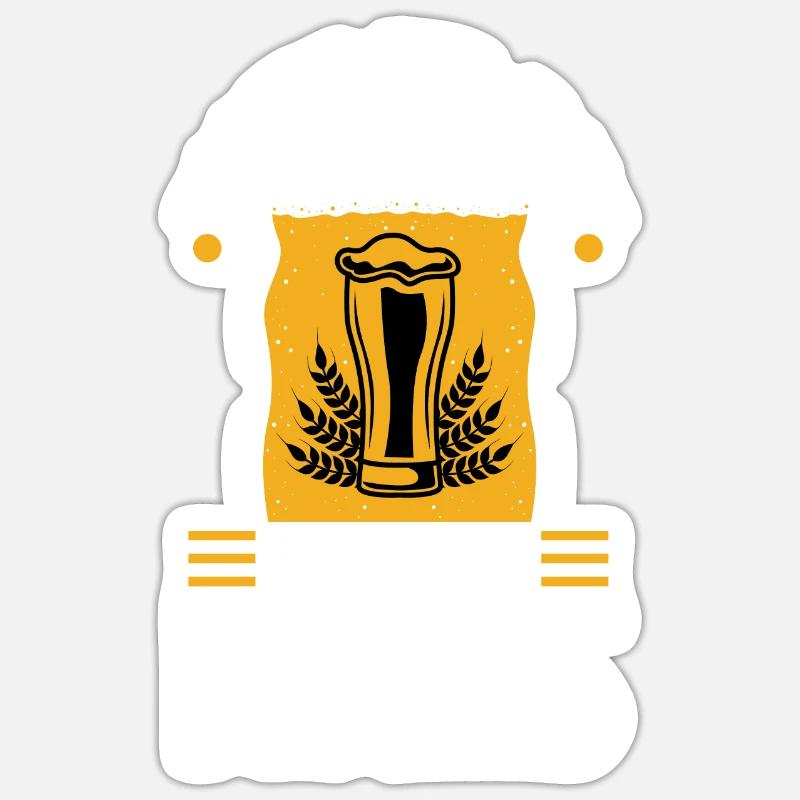 Hops and malt Sticker size S (10 x 10 cm)