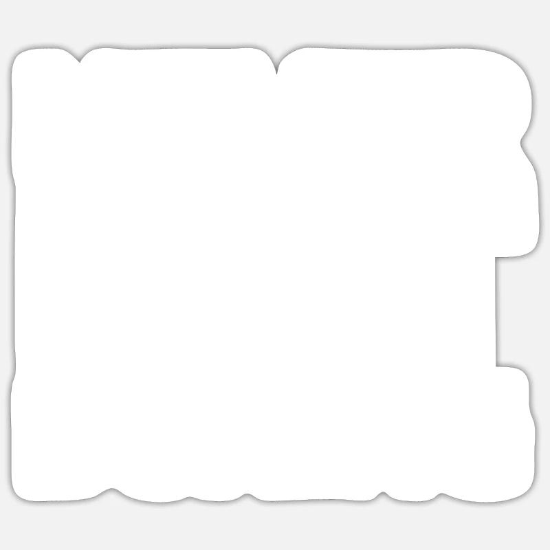 Boxen Boxer - Sticker Größe S (10 x 10 cm) - Mattweiß