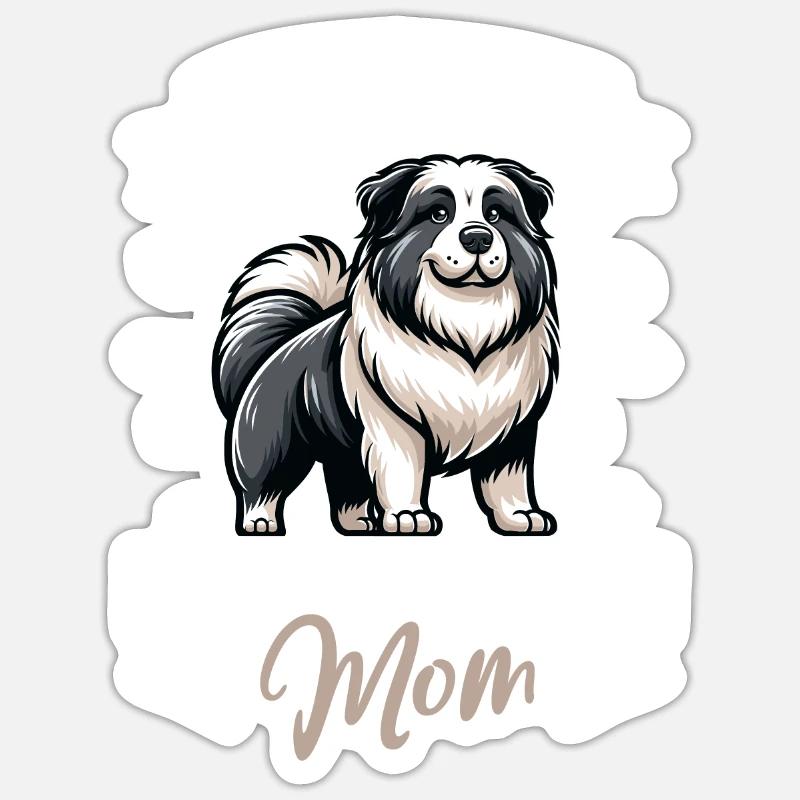 Karakachan Mama - Sticker taille S (10 x 10 cm) - blanc mat
