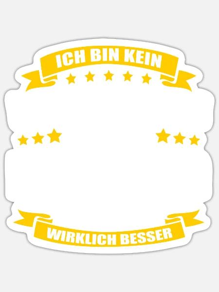 Ich Bin Kein Klugscheisser Neurochirurg Facharzt - Sticker Größe S (10 x 10 cm) - Mattweiß