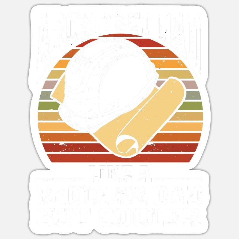 Architect Architecture - Sticker size S (10 x 10 cm) - white matte
