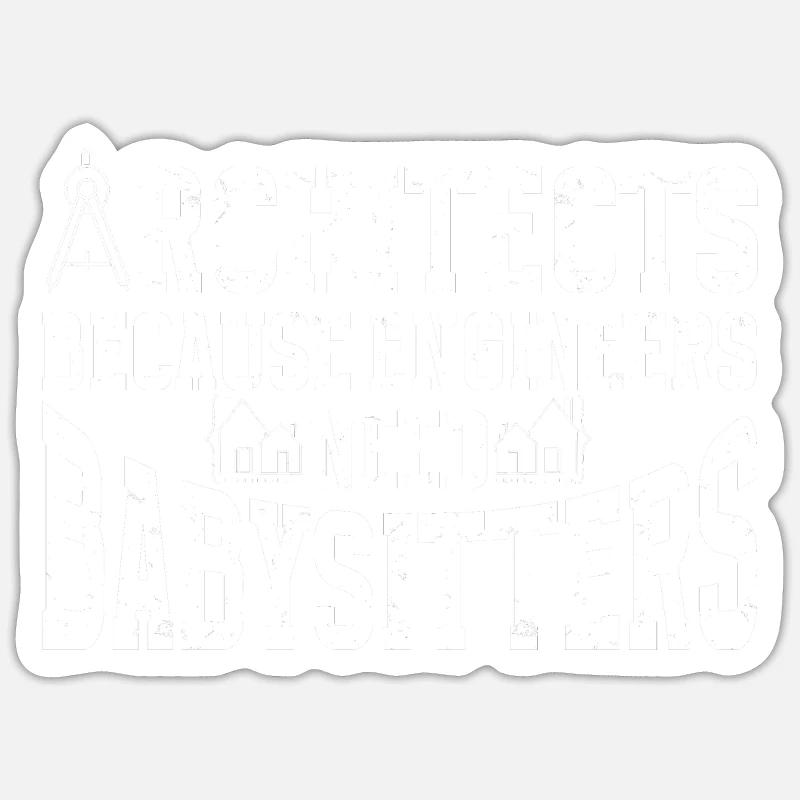 Architecte Architecture Sticker taille S (10 x 10 cm)