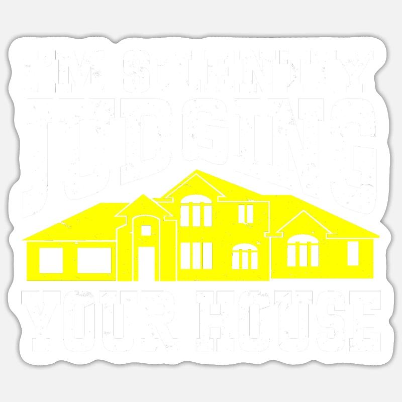 Architecte Architecture - Sticker taille S (10 x 10 cm) - blanc mat
