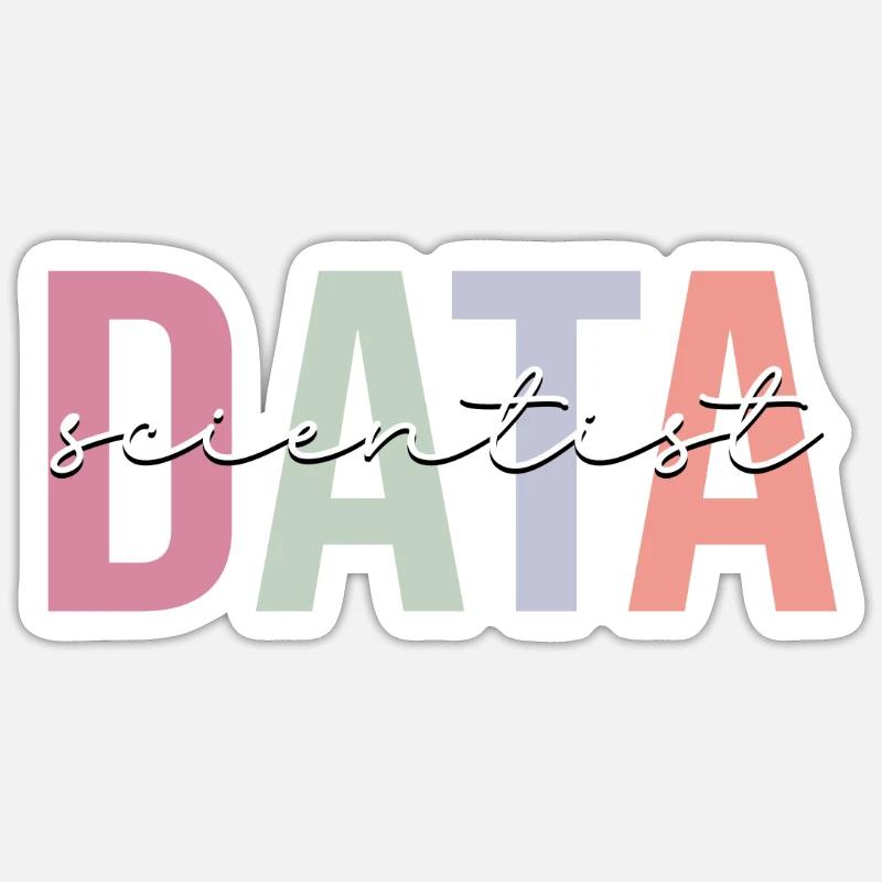 Data Scientist Data Science Analyse de données Sticker taille S (10 x 10 cm)