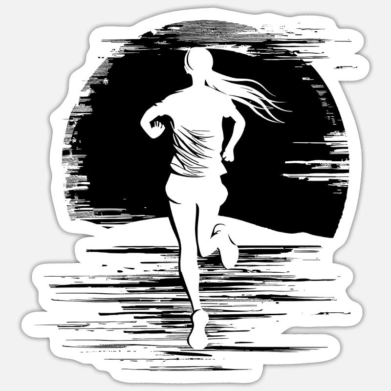 Runner Sticker size S (10 x 10 cm)