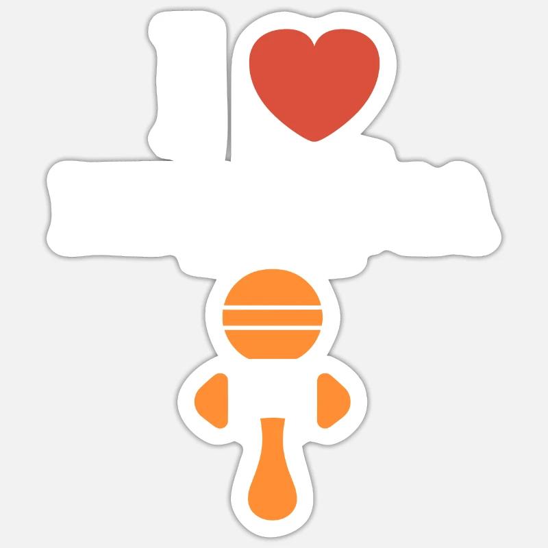 kendama - Sticker taille S (10 x 10 cm) - blanc mat