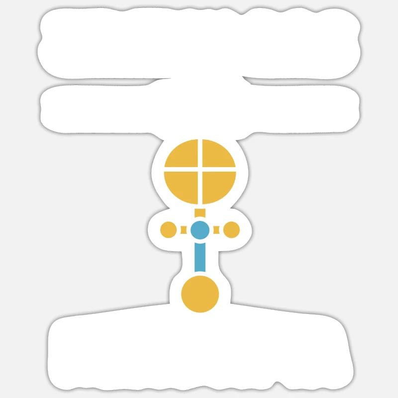 kendama - Sticker taille S (10 x 10 cm) - blanc mat