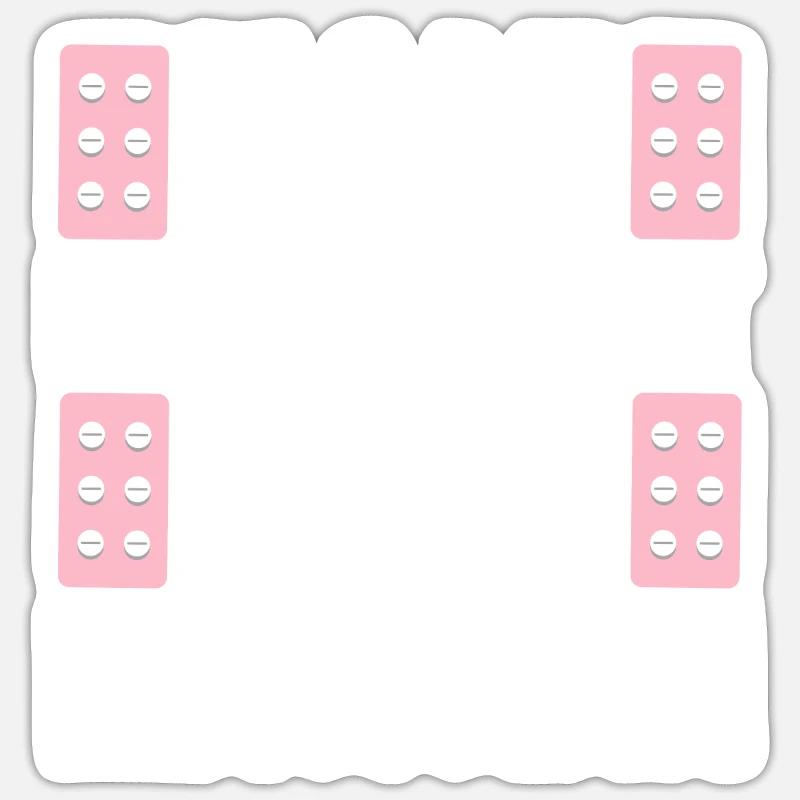 Pharmaceutical Assistant Pharmacy Technician - Sticker size S (10 x 10 cm) - white matte