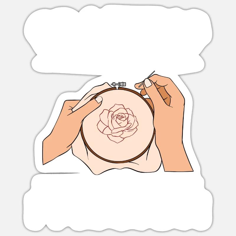 Embroidery Beading Embroidery Pattern Cross Stitch Sticker size S (10 x 10 cm)