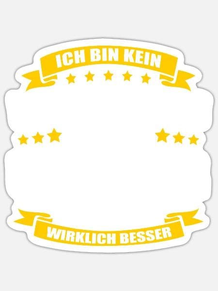 Ich Bin Kein Klugscheisser Uhrmacher Meister - Sticker Größe S (10 x 10 cm) - Mattweiß