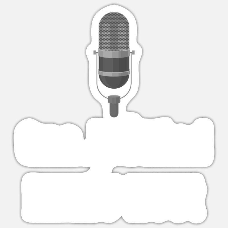Einzigartiger Radiomoderator, Ham Recording, Sticker Größe S (10 x 10 cm)