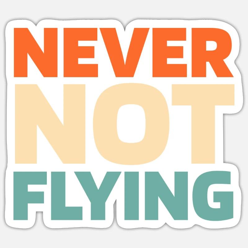 Pilote d’avion - Sticker taille S (10 x 10 cm) - blanc mat