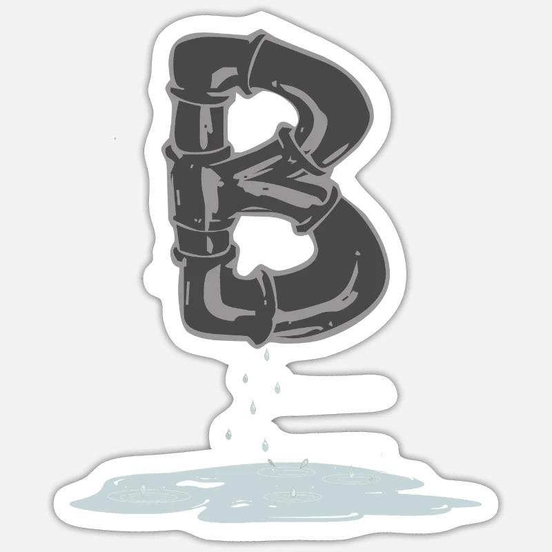 Pipe B Sticker size S (10 x 10 cm)