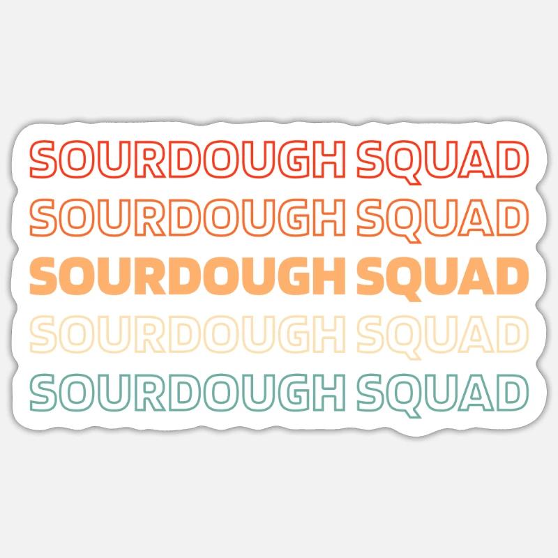 Sourdough bread - Sticker size S (10 x 10 cm) - white matte