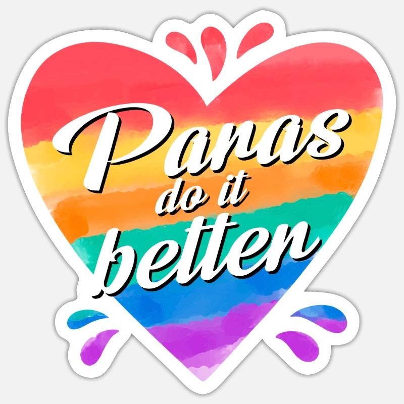 Paras do it better - Sticker size S (10 x 10 cm) - white matte