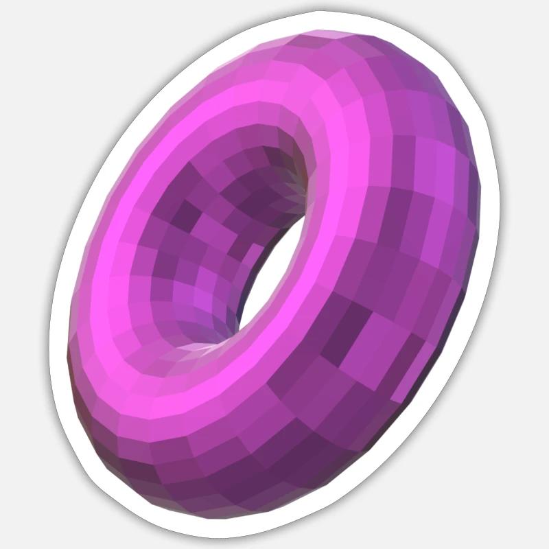 Metallic Torus Sticker size S (10 x 10 cm)