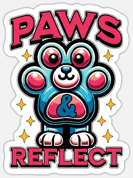 Veterinary Nurse Paws & Reflect Vet Assistant - Sticker Größe S (10 x 10 cm) - Mattweiß