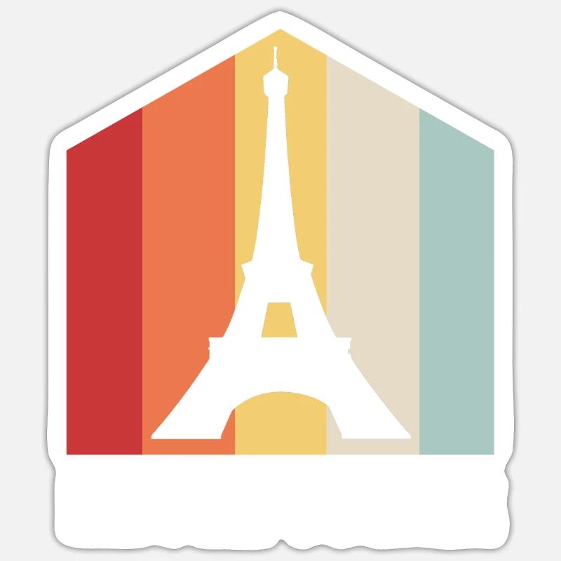 Frankreich Eiffelturm Sticker Größe S (10 x 10 cm)