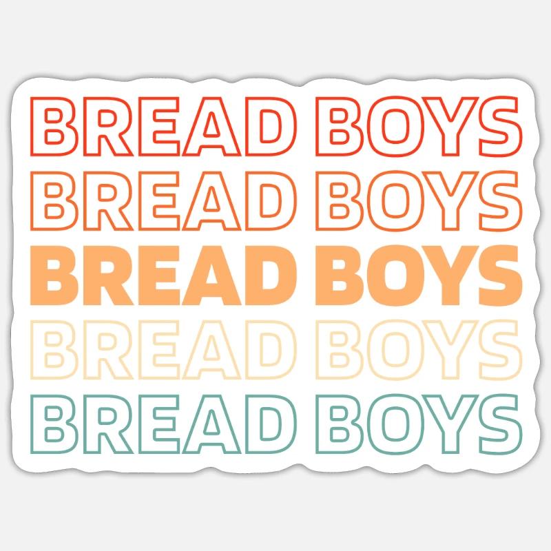 Sourdough bread - Sticker size S (10 x 10 cm) - white matte