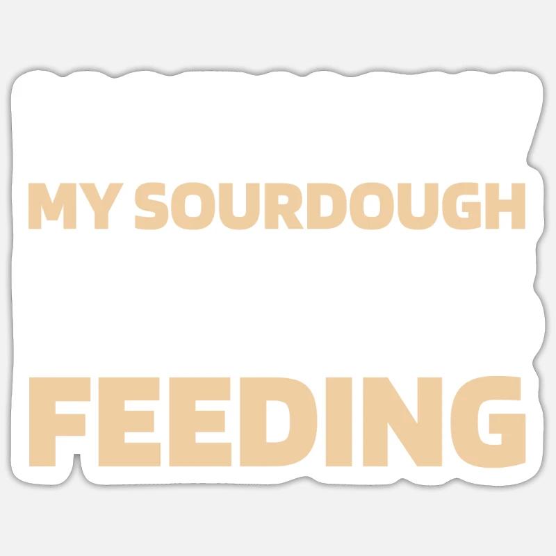 Sourdough bread - Sticker size S (10 x 10 cm) - white matte