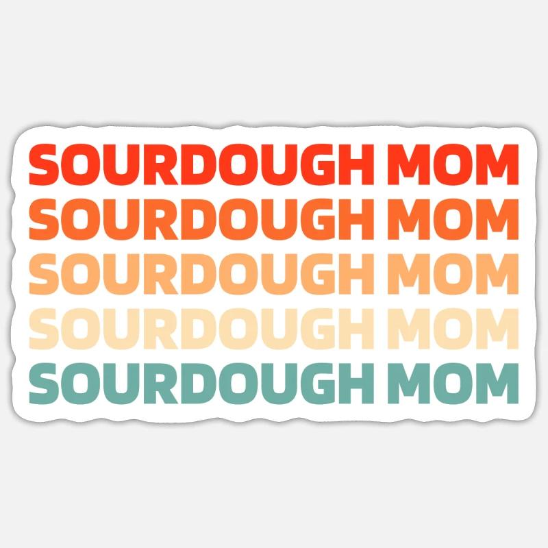 Sourdough bread - Sticker size S (10 x 10 cm) - white matte