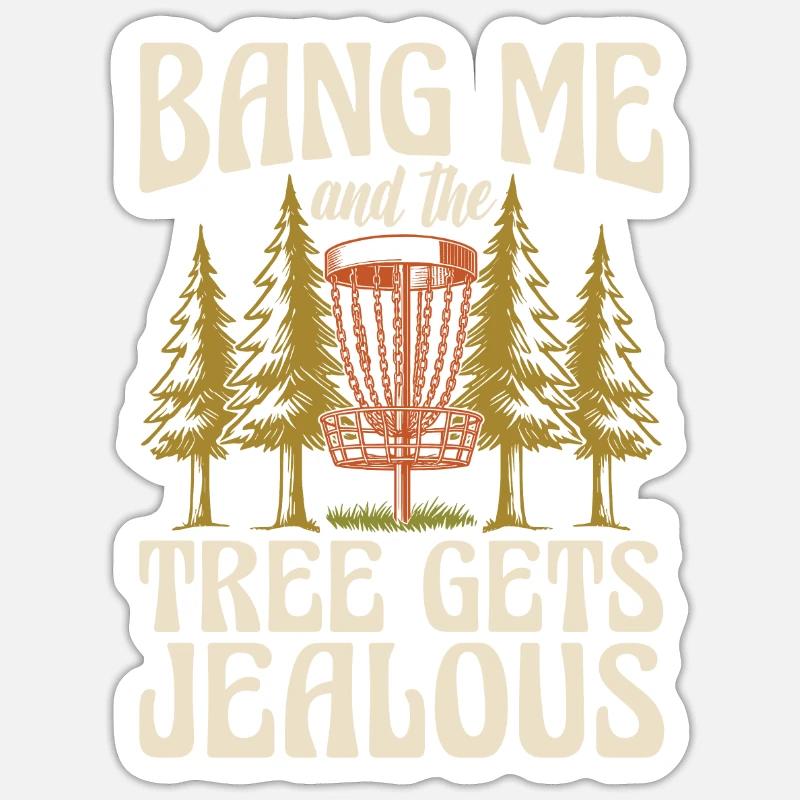 Frisbee Golf Disc Golf - Sticker size S (10 x 10 cm) - white matte