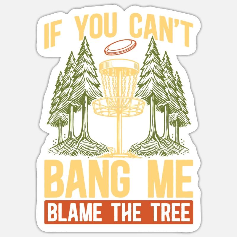 Frisbee Golf Disc Golf - Sticker size S (10 x 10 cm) - white matte